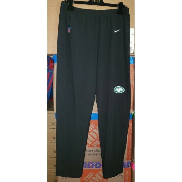 NIKE NY JETS Sweat Pants Men's Size 2XL COACH WORN APPAREL EUC *Read description - Picture 1 of 10